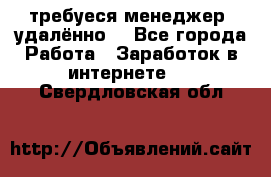 требуеся менеджер (удалённо) - Все города Работа » Заработок в интернете   . Свердловская обл.